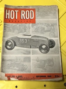 Vintage September 1949 HOT ROD MAGAZINE Fast Ford 4-Barrel - Picture 1 of 1