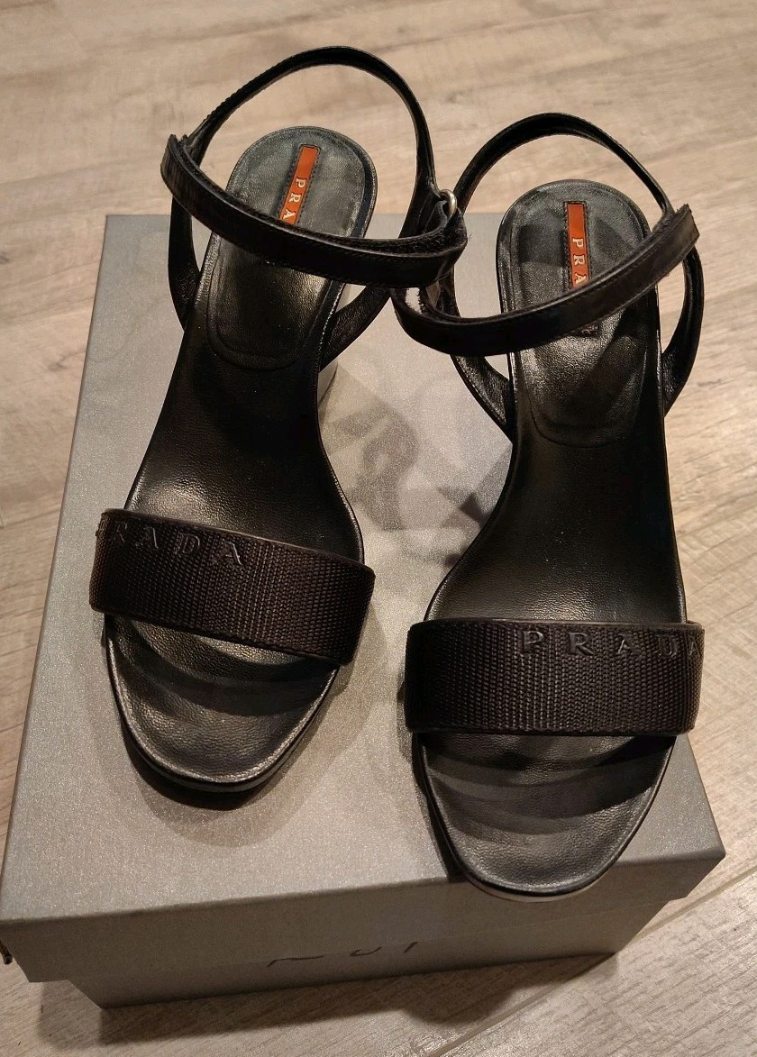 PRADA Black Straps Heels for Women for sale | eBay PRADA Black Straps Heels for Women for sale | eBay