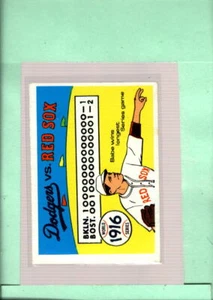 1970 Laughlin World Series #13 1916 Dodgers vs Red Sox NM Near Mint ID:55567 - Picture 1 of 2