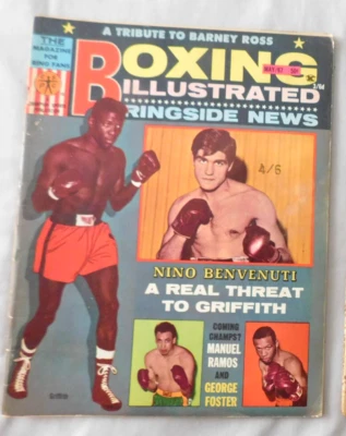 Nino Benvenuti Emile Griffith May 1967 Boxing Illustrated Wrestling News Ex - Image 1 of 3