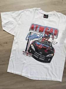 VINTAGE NASCAR DODGE RACING ROMAN ATWOOD SPIDER MAN GRAPHIC T SHIRT SIZE L 90S - Picture 1 of 7