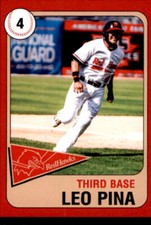 2019 Fargo-Moorhead RedHawks Team Issue 22 Leo Pina Bellefonte Pennsylvania Card