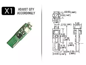 WHITE High Power 74 Style LED Replacement Instrument Cluster Gauge Bulb - Bild 1 von 4