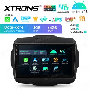 For Jeep Renegade 15-20 QLED Car Radio Stereo 64GB Android 14 GPS NAVI BT Player - Picture 1 of 17