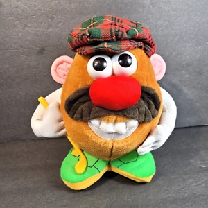 Mr Potato Head Plush Golfer with Golf Club and Plaid Hat Outfit Stuffed Animal - Picture 1 of 11