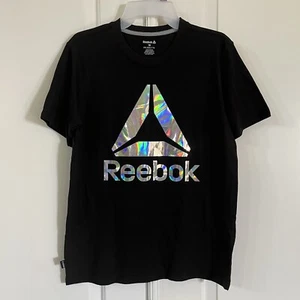 Reebok Logo Graphic Tee Youth T-shirt Black Short Sleeve Size: XXL (18) - Picture 1 of 10