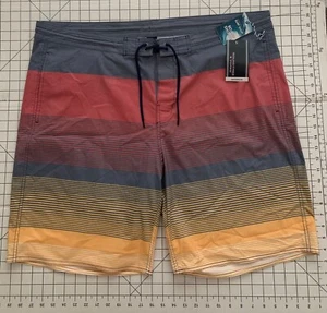 NEW SIZE 48 Big Man Roundtree & Yorke Board Shorts Swim Trunks Blue M MSRP $70 - Picture 1 of 7