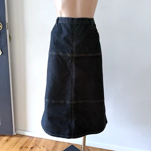 Yarra Trail Woman Denim Maxi Skirt Size 16 Womens Blue Stretch Elastic Waist - Picture 1 of 23