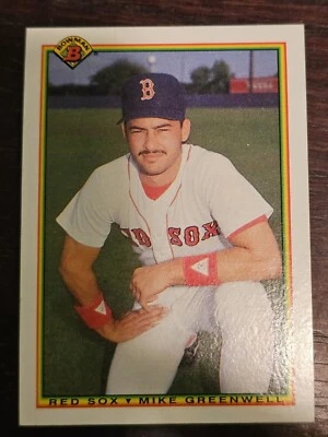1990 Bowman - #274 Mike Greenwell Boston Red Sox  - Image 1 of 2