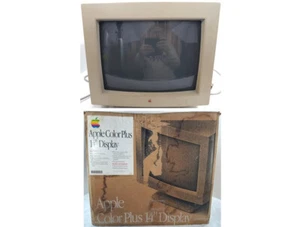 Vintage Apple Color Plus 14" Display Monitor M1787 mit Originalkarton und Schaumstoff - Bild 1 von 22