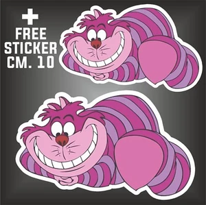 Alice im Wunderland Aufkleber Zauberer Decal Sticker + 1 GRATIS STICKER CM. 10 - Bild 1 von 3