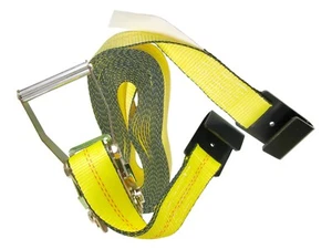 2" x 30' Ratchet Tie-Down Strap w/ Flat Hooks, WLL 3,335 lbs Trailer, ATV, Auto - Picture 1 of 7