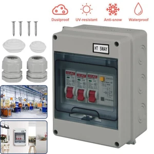 5 Way Garage Shed Camper Van Caravan Consumer Unit Fuse Box with RCD and 2 x MCB - Picture 1 of 15