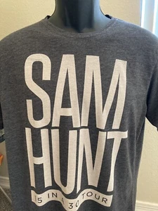 SAM HUNT 15 IN A 30 TOUR LARGE T-SHIRT - Picture 1 of 5