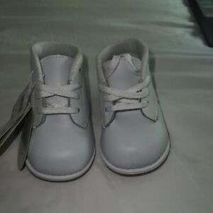 Teeny Toes Baby Toddler Chubby White Oxford Shoes SZ 3w