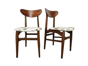 Teak Chairs 70s | Scandinavian Design Chairs | Dining Room Chairs 1970 - Picture 1 of 19