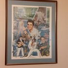 ELVIS PRESLEY "LOOKING AT A LEGEND" LITHOGRAPH