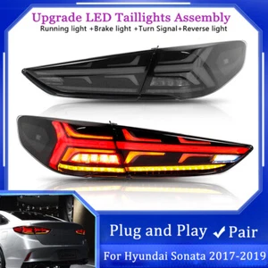 Fit For Hyundai Sonata 9th 2018 2019 LED Smoked Rear Tail Light Brake Assembly - Bild 1 von 21