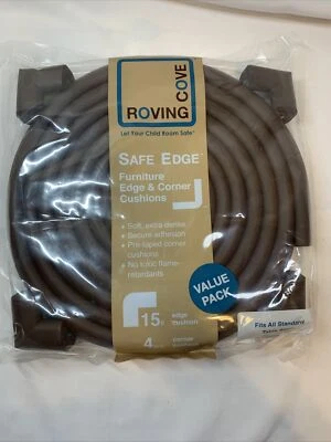 Protectores de bordes de mesa para muebles Roving Cove, 15 pies, color café, 4 esquinas Foto 1 de 2