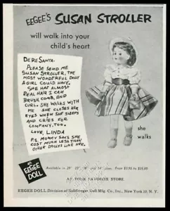 1954 Eegee Susan Kinderwagen Puppe Foto Vintage Druckanzeige - Bild 1 von 1