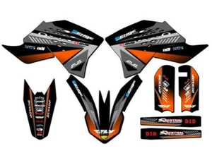 2009-2015 SX 65 Oleada Negro Senge Gráficos Kit Compatible Con KTM - Picture 1 of 10
