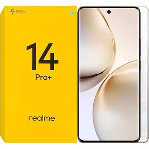 Realme 14 Pro+ 5G Pearl White 256GB + 8GB Dual-SIM Unlocked Global NEW - Afbeelding 1 van 4