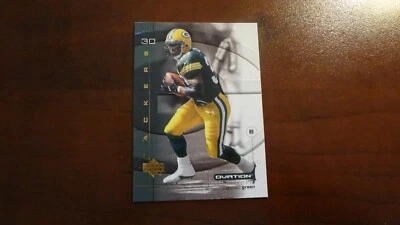 2001 UPPER DECK OVATION # 38 AHMAN GREEN FOOTBALL CARD - Image 1 of 2