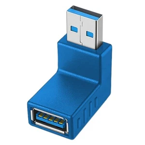 Durable USB 3.0 Adapter 90 Degree Male to Female Combo Vertical Down Angle US - Picture 1 of 5