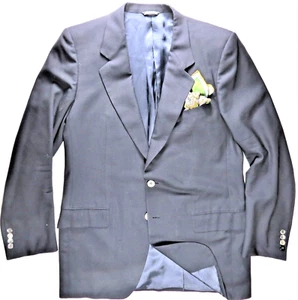 Ermenegildo Zegna Mens Blazer Jacket Navy 40 Made in Italy Tasmanian Super 100s  - Picture 1 of 11