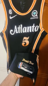 DeJounte Murray 2022-23 Atlanta Hawks City Edition Authentic Jersey Size 48+2 - Picture 1 of 13