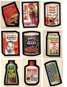 1974 Topps Wacky Packages 7th Series Complete Set (33) w/ Checklists EX