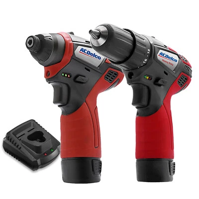 ACDelco 12V 3/8" Drill Driver & 1/4" Impact Driver Combo Tool Kit ARI12105-K5 - Image 1 of 4