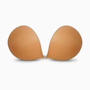 NuBra S900 Super Padded Adhesive Bra Tan, AA (32AA 34AA) Bragel Made in USA NEW - Picture 1 of 6