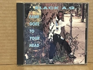Signed Copy Black A.G. 1991 Chicago Gangsta Rap Fame Goes To Your Head CD Single - Imagen 1 de 3