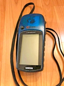*UNTESTED* GARMIN LEGEND ETREX BLUE HANDHELD GPS COMPACT PORTABLE COMPASS NAVI - Picture 1 of 2