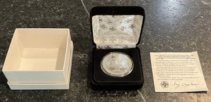 1991 raro tondo commemorativo 1 oz 999 argento fine Merck And Co 100 anni! - Foto 1 di 8