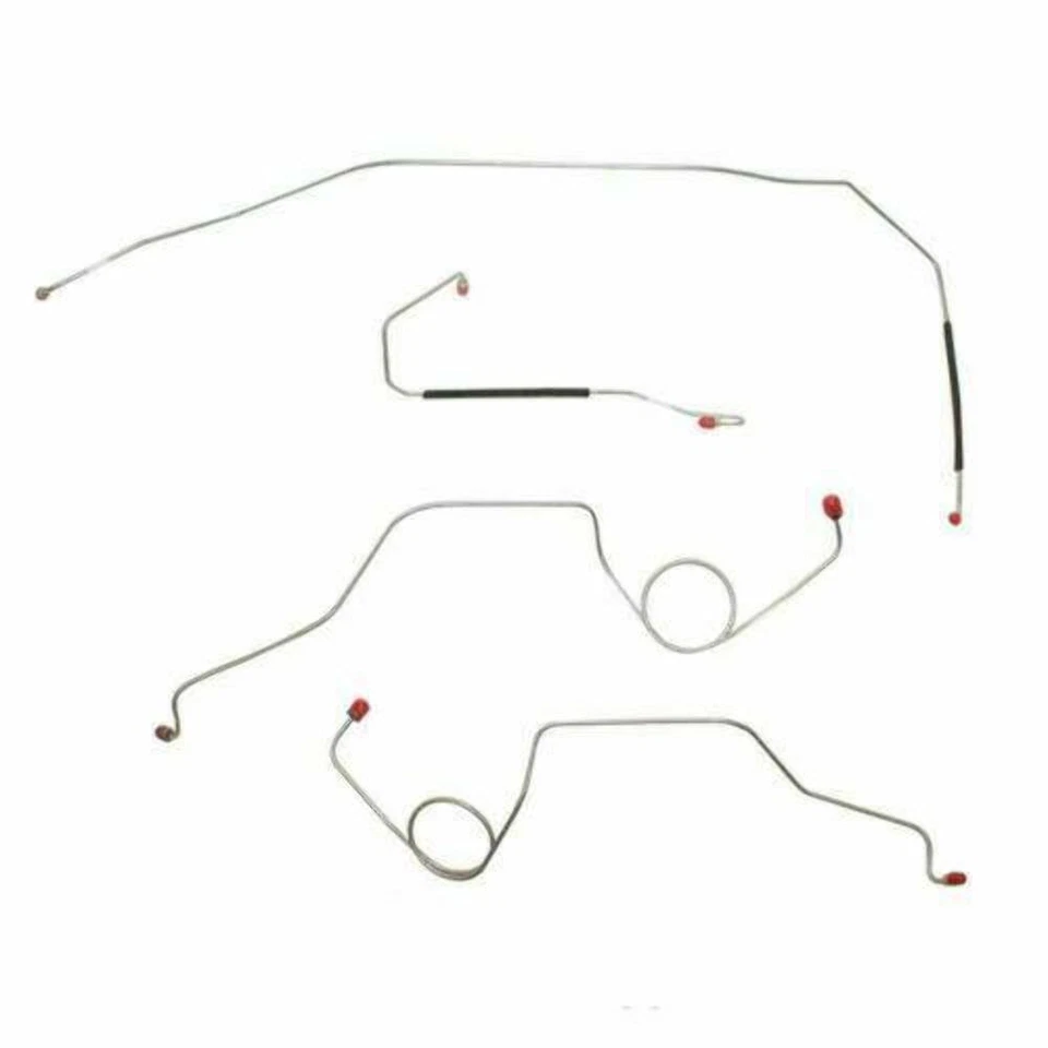 Fits 67-72 Ford F-100 Front Brake Line Kit 2WD Manual Drum Brakes TKT6741OM-CPP - Image 1 of 1