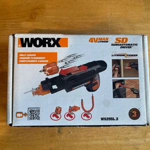 Worx 4V MAX Lithium SD Screwdriver Rechargeable Cordless Power Screwdriver Set - Picture 1 of 3