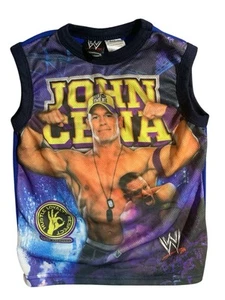 Jugend WWE John Cena Tanktop Größe 6/7 Small. Top gebrauchter Zustand 2011 - Bild 1 von 6