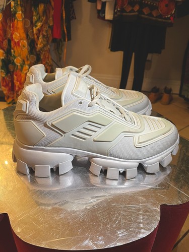 Sneakers Prada Uomo Cloudbust Thunder Bianco Opale Taglia 9 Usate Autentiche