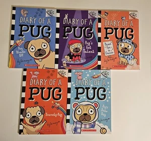 Lot 5 Diary Of A Pug Books Kyla May - Picture 1 of 6