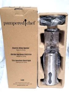 NEW Pampered Chef Electric Wine Opener #1489 Retails $120 TESTED !!! - Picture 1 of 2