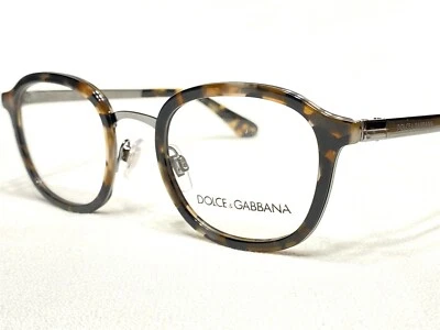 NEW Dolce & Gabbana DG1296 3141 Men's Tortoise/Gunmetal Eyeglasses Frames 48/22 - Image 1 of 4