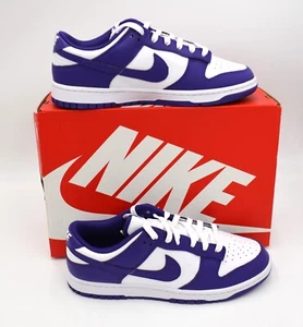 NUOVE SCARPE NIKE Dunk Low Retro da uomo taglia 10 Championship Court Viola DD1391 104 - Foto 1 di 6