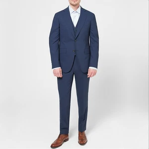 Richard James Mayfair Wilder Tailored Fit Suit Jacket in Navy Size 50" RRP £269 - Picture 1 of 6