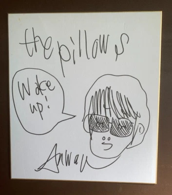 Rare! (the pillows broke up) the pillows autograph card　autographed by Sawao F/S - Image 1 of 4