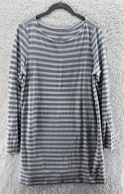 Eileen Fisher Dress Women's Size Large Petite 100% Organic Linen Striped LP - Image 1 of 4