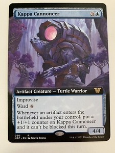 Kappa Cannoneer EXT ART Kamigawa Neon Dynasty MTG MT/NM NEO Combined Shipping