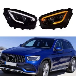 Headlight Upgrade DRL Projector For Mercedes-Benz W253 2016-19 GLC LED HeadLamps - Foto 1 di 16