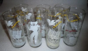 50% OFF SALE   Singing Cowboy Tom Collins glasses Set 7 Hurricane Planters Punch - Picture 1 of 5